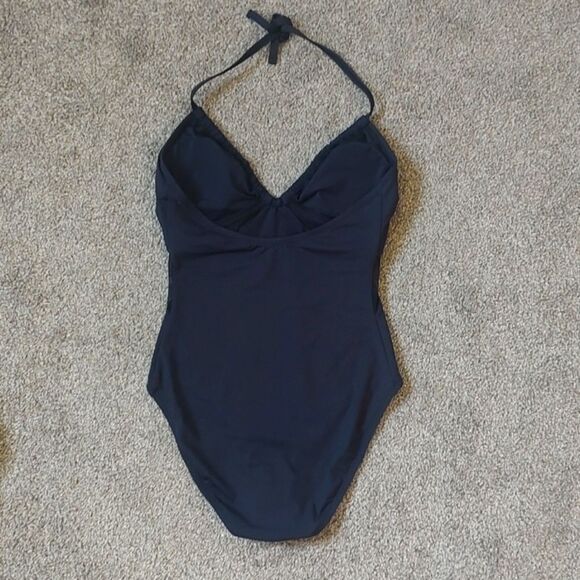 New With Tag Bleu Rod Beattie Size 4 Don't Mesh With Me One-piece Black Swimsuit - Picture 7 of 13
